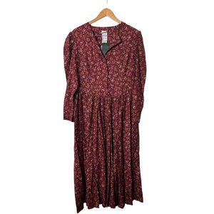 Vintage NWT Laura Ashley 90s Floral Cottagecore Grunge Modest Dress US 12 UK 16